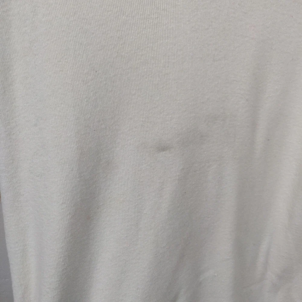 Vintage 80s Banana Republic Henley Top‎ Mens XL Cream Safari Logo Distressed